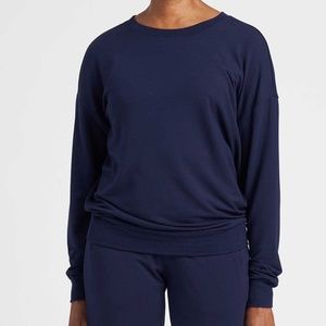 Universal Standard Lauren Core Sweatshirt Navy Size M